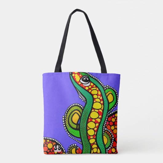 Lizard Love Tote Bag (Achterkant)
