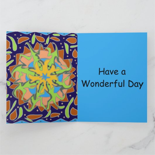 Lizard Mandala Kaart (Binnen)