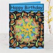 Lizard Mandala Kaart (Gele Bloem)