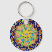 Lizard Mandala Sleutelhanger (Achterkant)