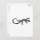 lizard Maori tattoo Briefkaart (Voorkant / Achterkant)