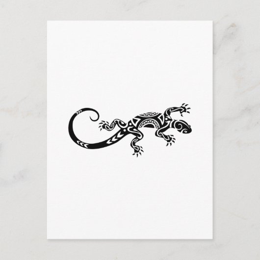 lizard Maori tattoo Briefkaart (Voorkant)