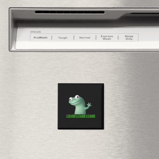 Lizard Meme Lizard Lizard Lizard Grappig Graphic Magneet (Insitu (Vaatwasser))