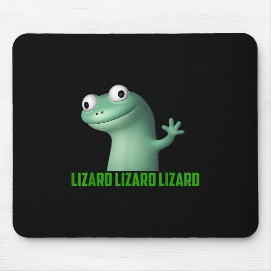 Lizard Meme Lizard Lizard Lizard Grappig Graphic Muismat (Voorkant)