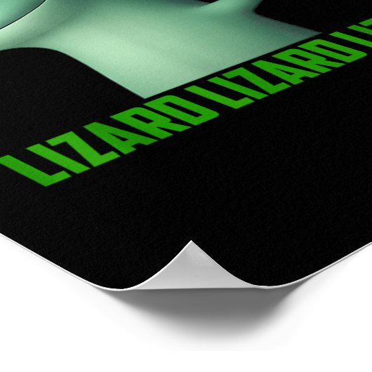 Lizard Meme Lizard Lizard Lizard Grappig Graphic Poster (Hoek)