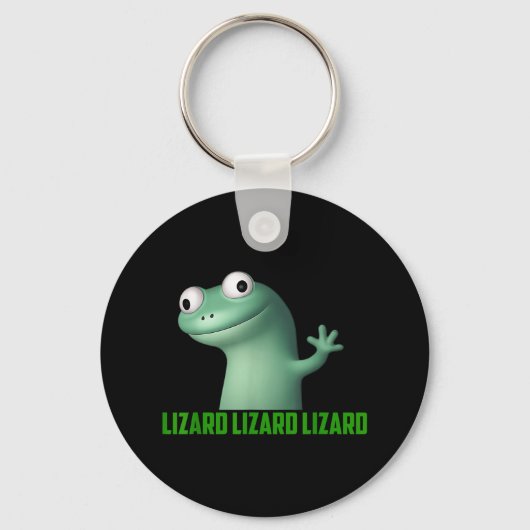 Lizard Meme Lizard Lizard Lizard Grappig Graphic Sleutelhanger (Voorkant)