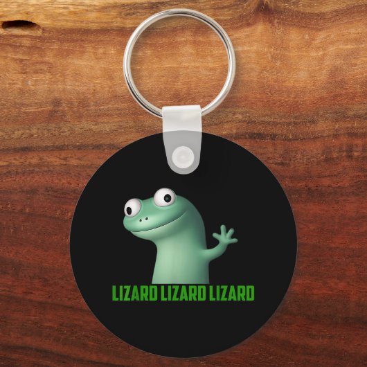 Lizard Meme Lizard Lizard Lizard Grappig Graphic Sleutelhanger (Voorkant)