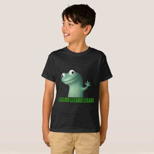 Lizard Meme Lizard Lizard Lizard Grappig Graphic T-shirt (Voorkant volledig)