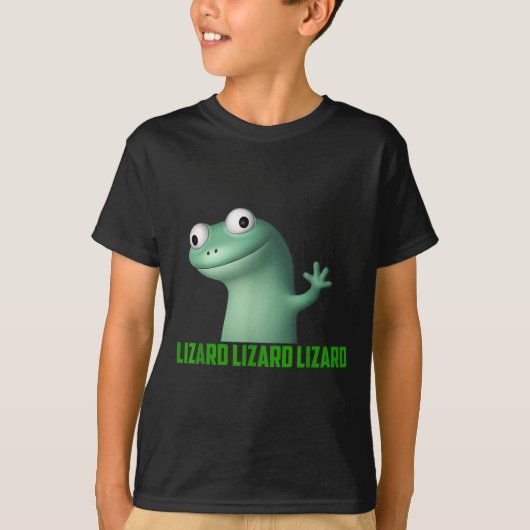 Lizard Meme Lizard Lizard Lizard Grappig Graphic T-shirt (Voorkant)