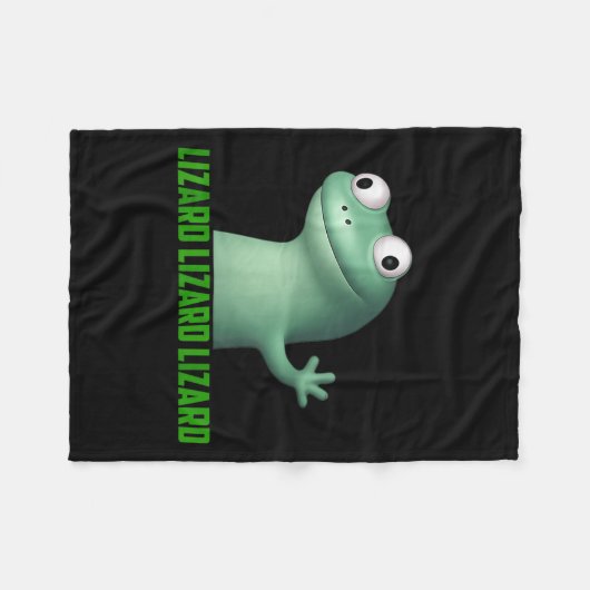 Lizard Meme Lizard Lizard Lizard Grappige Grafisch Fleece Deken (Voorkant (Horizontaal))