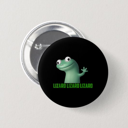 Lizard Meme Lizard Lizard Lizard Grappige Grafisch Ronde Button 5,7 Cm (Voorkant /achterkant)