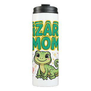 Lizard Moeder Cute Gecko Thermische Tumbler Thermosbeker