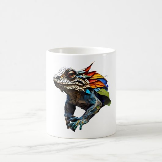 Lizard Mozaïek Cup Glas in lood Ontwerp Koffiemok (Center)