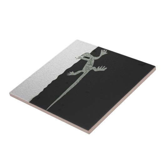 Lizard op de muur tegeltje (Zijkant)