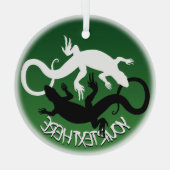 Lizard Ornament Personalized Reptile Decorations (Achterkant)