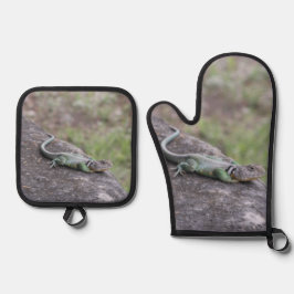 Lizard Ovenwant & Pannenlap Set