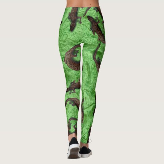 LIZARD PATTERN via Slipperywindow Leggings (Achterkant)