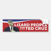 Lizard People for Ted Cruz Bumpersticker (Voorkant)