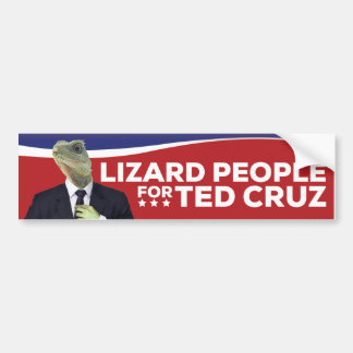 Lizard People for Ted Cruz Bumpersticker