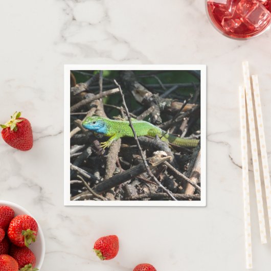 Lizard Photo Cocktail Papieren servetten (Insitu)
