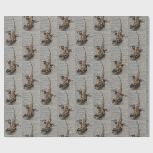 Lizard Photo Pattern Cadeaupapier (Vlak)
