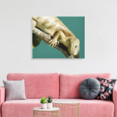 Lizard Reptile Animal Happy "happy lizard" Canvas Afdruk (Insitu (Woonkamer))