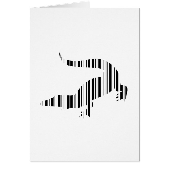 LIZARD REPTILE BAR CODE Crocodile Barcode Patroon (Voorkant)