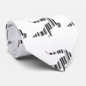 LIZARD REPTILE BAR CODE Crocodile Barcode Patroon Stropdas (Opgerold)