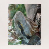 Lizard Reptile Eastern Water Dragon Legpuzzel (Verticaal)