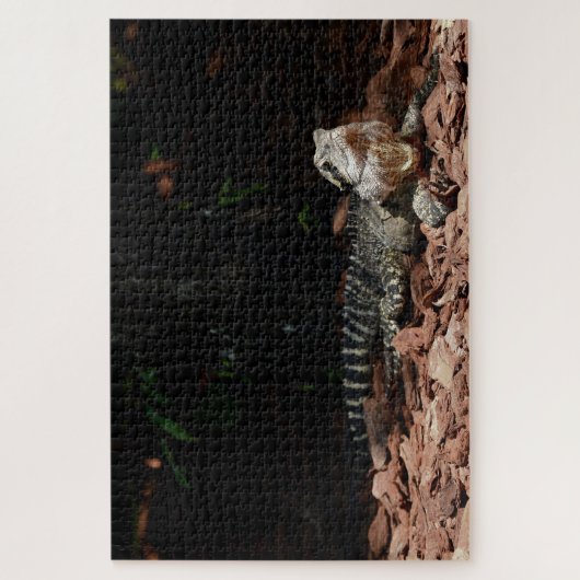 Lizard Reptile - Eastern Water Dragon Legpuzzel (Verticaal)