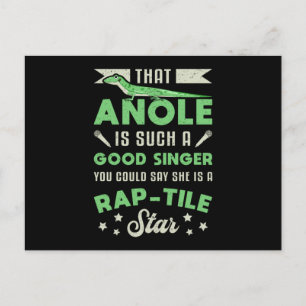 Lizard Reptile Gecko Animal Reptiles Funny Gift Briefkaart