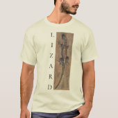 Lizard Sand Tan Southwest Animal Vertical Design T-shirt (Voorkant)
