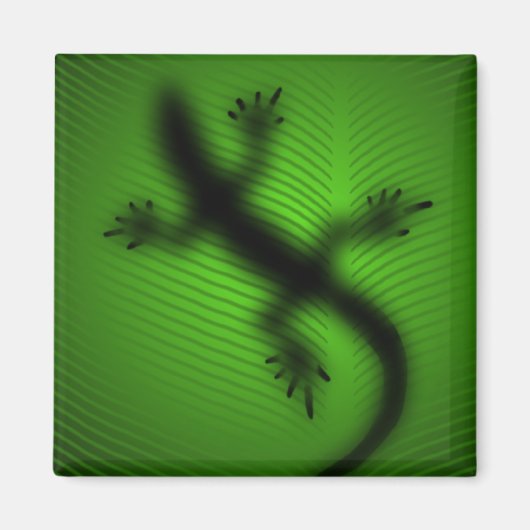 Lizard Silhouette Magneet (Voorkant)