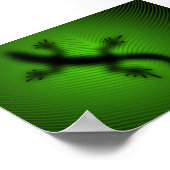 Lizard Silhouette Poster (Hoek)