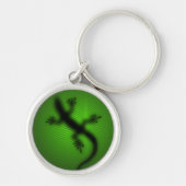 Lizard Silhouette Sleutelhanger (Voorkant)