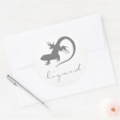 Lizard Silhouette Stickers (Envelop)