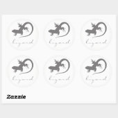 Lizard Silhouette Stickers (Vel)