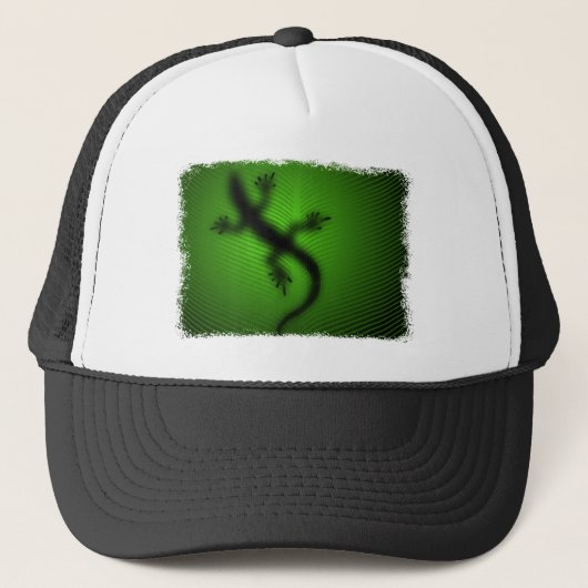 Lizard Silhouette Trucker Pet (Voorkant)