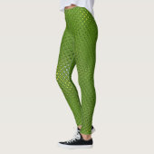 Lizard Skin Print Groen Gele Leggings (Links)