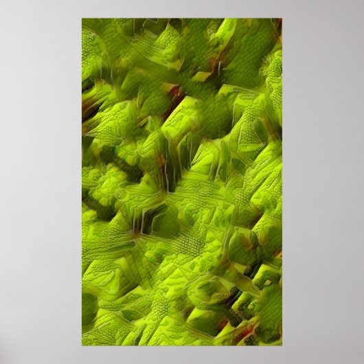 Lizard Skinned Abstract Poster (Voorkant)