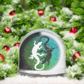 Lizard Snow Globe Personalized Reptile Snow Globes Sneeuwbol (Kerstmis)