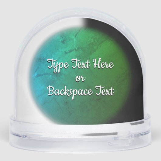 Lizard Snow Globe Personalized Reptile Snow Globes Sneeuwbol (Achterkant)