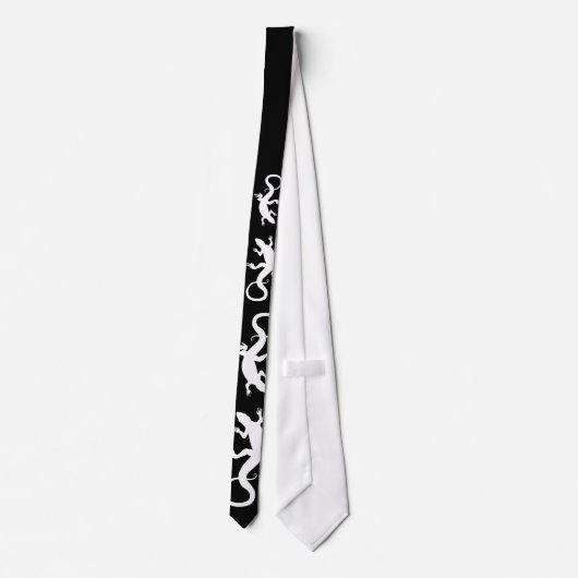 Lizard Stropdas Cool Reptile Gifts Lizard Art Neck (Achterkant)