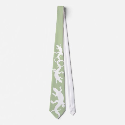 Lizard Stropdas Cool Reptile Gifts Lizard Art Neck (Voorkant)
