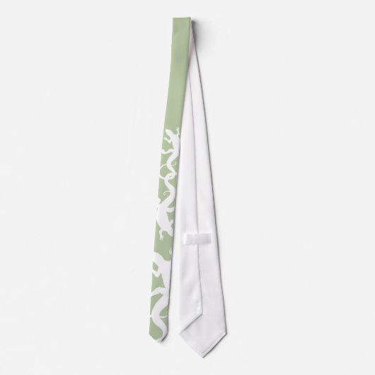 Lizard Stropdas Cool Reptile Gifts Lizard Art Neck (Achterkant)