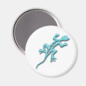 Lizard-turquoise Magneet (Voorkant / Achterkant)