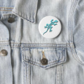 Lizard-turquoise Ronde Button 5,7 Cm (In situ)