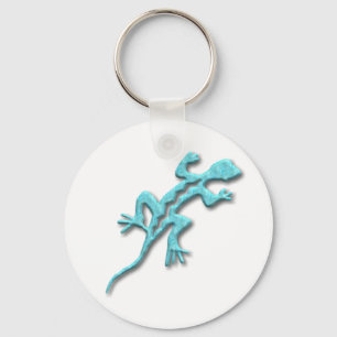 Lizard-turquoise Sleutelhanger
