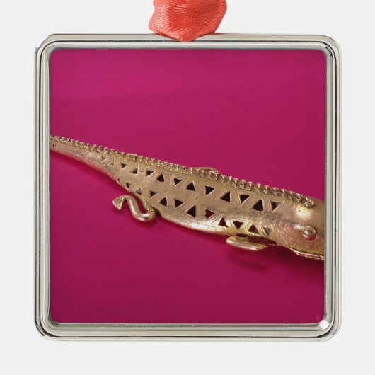 Lizard uit Colombia Metalen Ornament (Voorkant)