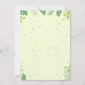 Lizard verjaardagsuitnodiging kaart (Achterkant)